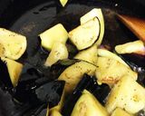 ☆秋なす+ししとう+ネギの胡麻味噌炒め☆作り方3写真