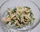 お手軽に♪キュウリとツナの和え物作り方4写真