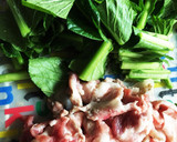 冷凍豆腐☆小松菜と豚肉の中華卵とじ作り方3写真