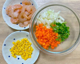 【簡単】❀炊飯器におまかせ☆えびピラフ❀作り方1写真