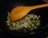 オクラ味噌マヨ特製チャーハン作り方4写真
