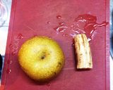 風邪にはこれ！れんこんと梨のジュース♪作り方1写真