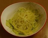アボカドとリンゴで冷製パスタ作り方4写真