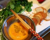 シャンツァイ(パクチー)と仙台麩の中華粥作り方5写真
