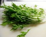 やみつき！水菜とじゃこのはりはりサラダ作り方1写真