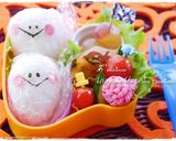 おばけちゃんnoラップおにぎり☆キャラ弁作り方5写真