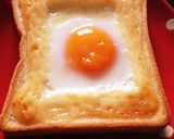 決め手は砂糖！朝に目玉焼き食パン作り方3写真