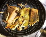 鮭としめじのハーブパン粉焼き作り方3写真