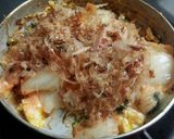 簡単！卵白とキムチのお好焼き風おつまみ♡作り方3写真