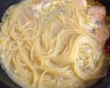 塩レモンとズッペンのホタテスープパスタ作り方7写真