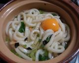 お吸い物で卵うどんφ(＾◎＾)作り方3写真