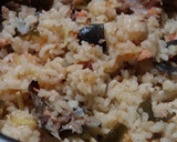 大根と秋鮭の端で炊き込みご飯作り方4写真