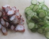 蛸とキュウリのごま酢和え作り方1写真