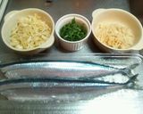 秋刀魚と新生姜の炊き込みご飯作り方2写真