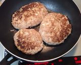 ☆簡単に☆きのこ照り焼きハンバーグ☆作り方6写真
