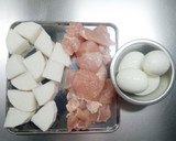 大根と鶏肉、卵の煮物。炊飯器で柔らか作り方2写真