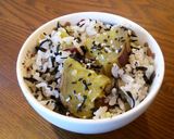 シンプルさつまいもご飯作り方4写真