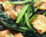 麺つゆで小松菜と油揚げの旨炒め♪作り方4写真