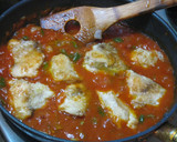 鶏のソテーとひよこ豆のトマトソース煮込み作り方7写真