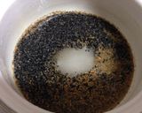 さつま芋団子の黒胡麻しるこ作り方9写真