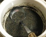 さつま芋団子の黒胡麻しるこ作り方11写真