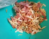 簡単ランチ☆オイマヨでカルボナーラ風★作り方2写真