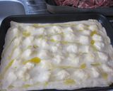 洋梨とチーズの薄焼きフォーカッチャ作り方4写真
