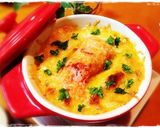 ソースレスで♬ポテかぼの明太子グラタン作り方4写真