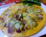 ベーコン＆ズッキーニのオムレツ☆朝食に♪作り方17写真