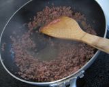 Ｗタマゴ♡♥肉そぼろ丼作り方2写真