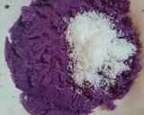 HM豆腐チーズ紫芋のホットケーキ☆薩摩芋作り方5写真