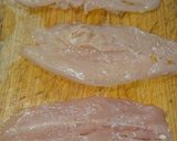 梅肉鶏ササミのパン粉オリーブオイル焼き作り方1写真