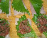 梅肉鶏ササミのパン粉オリーブオイル焼き作り方3写真