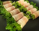 豆苗のベーコン巻作り方4写真