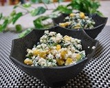 とうもろこしとほうれん草の白和え作り方4写真