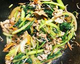 こまつなとちりめんじゃこの炒め物作り方5写真
