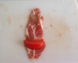 お肉ぐるぐるトマト作り方2写真