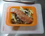 レンジで！鮭と秋野菜に豆乳おからソース♡作り方4写真