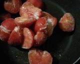 簡単♪　冷凍トマトのミートソース♪作り方1写真