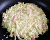 掴み食べにも♡簡単ふわもちお好み焼き作り方4写真