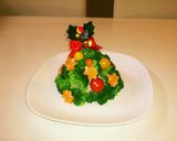 クリスマスツリーサラダ作り方5写真