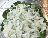 *寒い夜に* 高菜とチーズのミルフィーユ作り方5写真