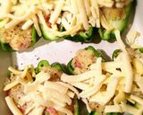 ピーマンに豚肉入った チーズ焼き作り方4写真