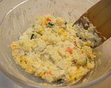 食物繊維いっぱい、おから入りご飯のおやき作り方1写真
