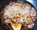 レンジで時短＊かぼちゃのひき肉あん作り方2写真