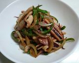 簡単！イカのバター醤油炒め野菜入り♪作り方4写真