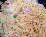 スモークチキンとキャベツの簡単パスタ♪作り方4写真