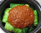 トマトソースでロールキャベツ作り方7写真