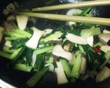あり合わせ野菜で♪小松菜梅肉の中華炒めっ作り方7写真