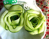 きゅうり簡単飾り切り✿薔薇✿お正月にも作り方3写真
